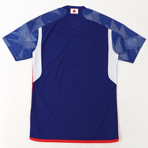Blue samurai Japan national team soccer shirt.