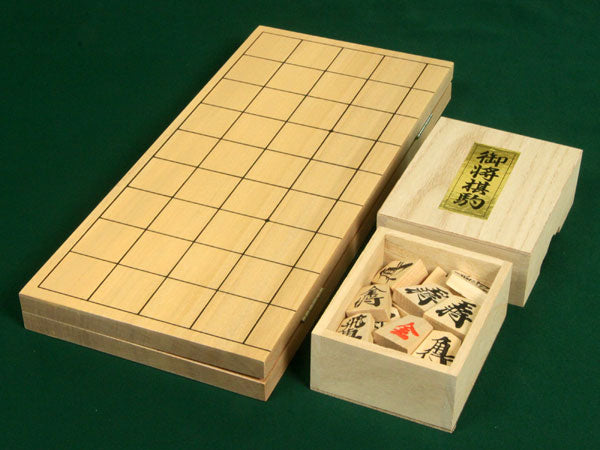 Wooden Shogi Set and Pieces