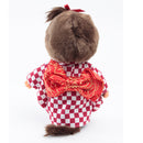 Rear view showing obi belt.