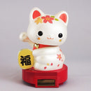 Solar Maneki Neko Cherry Blossom
