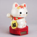 Solar Maneki Neko Cherry Blossom