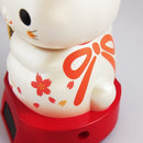 Solar Maneki Neko Cherry Blossom