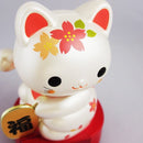 Solar Maneki Neko Cherry Blossom