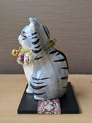 Maneki Neko Beckoning Cat For Fortune & Longevity Kiji Saba.
