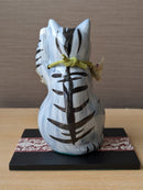 Maneki Neko Beckoning Cat For Fortune & Longevity Kiji Saba.