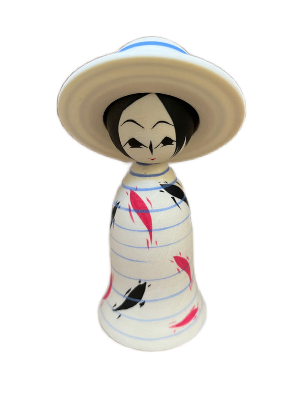 Kokeshi Carp with spiral design Hat