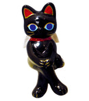 Seto Ceramic Maneki-neko (Angel Cat Black).