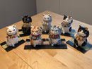 Maneki Neko Beckoning Cat For Fortune & Longevity Black