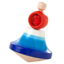 Blue spinning top.