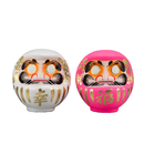 Pink & White Daruma 1 (set of 2).