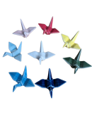 Origami Crane Chopstick Rests.