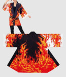 Red & Black Fire Happi Coat.