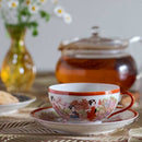 Tajimi Ware Maiko Color Cup & Saucer.