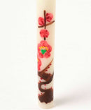 Hand Painted Candles Plum Blossom.