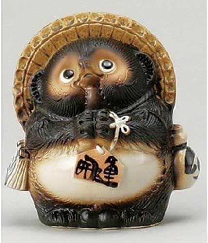 Wish Tanuki Figure.