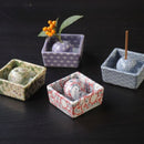 Single-flower Vase (3 stands with wooden tray)