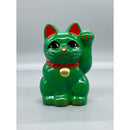 Miniature Maneki Neko Green Left
