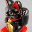Solar Maneki Neko Black Small.