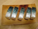 Mackerel sushi replica. Set of 5.