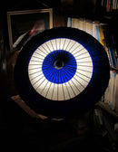 Blue and White Circle Umbrella.