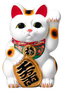Koban Maneki Neko 25cm White.