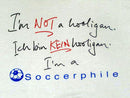 I'm not a hooligan t-shirt.