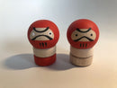 Reverse Koma Daruma S Size (Set of 2).