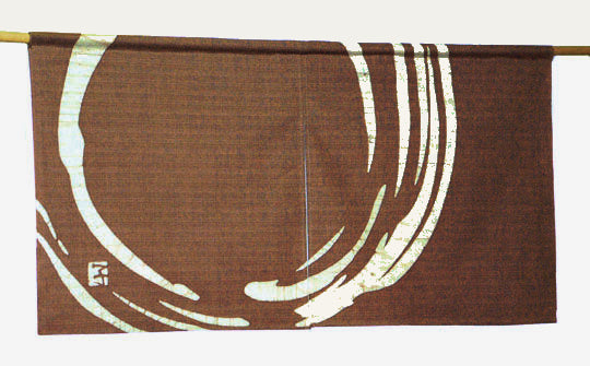 Traditional Japanese curtain.