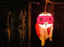 Japan chochin lantern lit up.