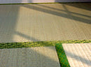 Tatami floor coverings.