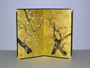Two Panel Byobu Screens: Large Plum Blossom.