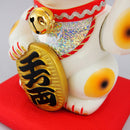 Close up of the lucky coin.