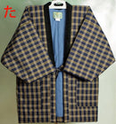 Gray and navy hanten.