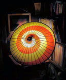 Red and Yellow Spiral Umbrella.