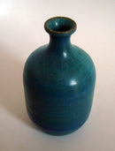 Misato Blue Sake Flask Flower Vase.