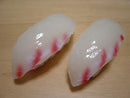 Sea bream sushi replica (thick cut).