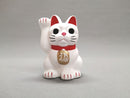 Happy Maneki Neko White (Right Hand).