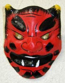 Red devil mask.