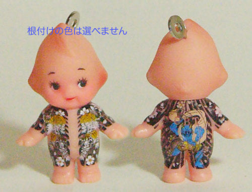 Fujin Wind God Tattoo Kewpie Phone Strap.