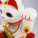 Solar Maneki Neko White Medium.