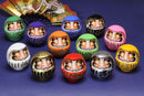 Color Daruma L (set of 3) - Daruma symbolize patience and strength and never giving up.