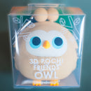 Owl Purse 3D Pochi Friends Purse (Beige).