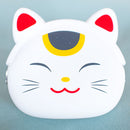 Maneki pochi purse (white).