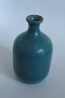 Misato Blue Sake Flask Flower Vase.