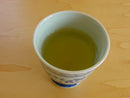 A cup of green tea.
