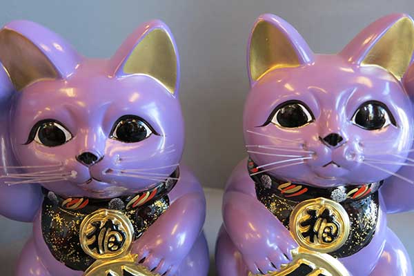 Purple Maneki Neko #8